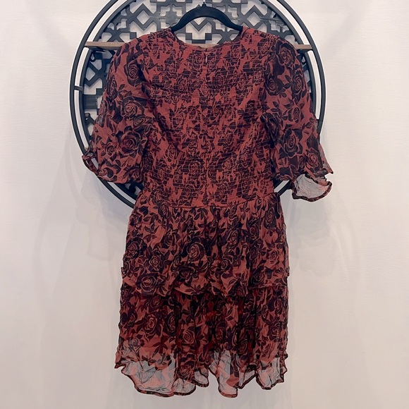 🧡 GANNI Beaumont Chiffon Tiered Dress - Picture 7 of 7